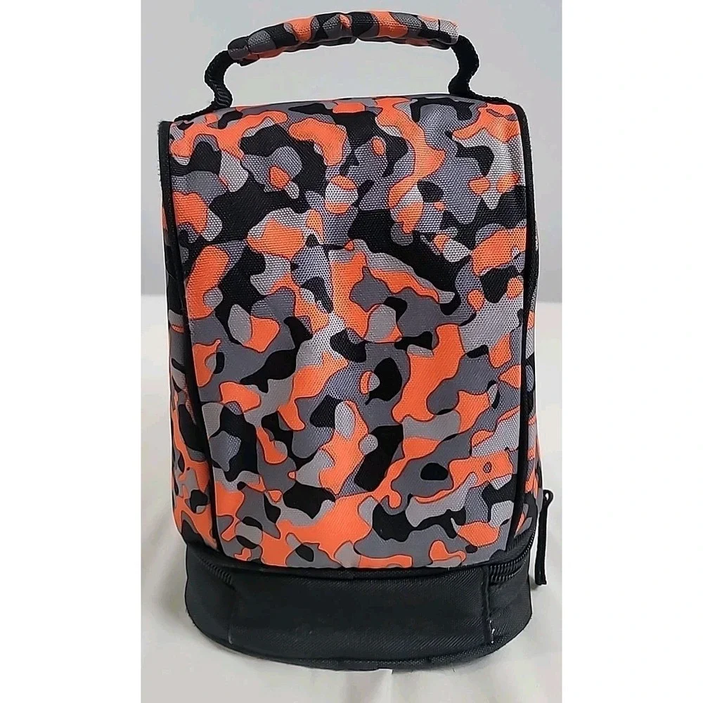 NIKE Dome Lunch Box Total Orange Camo, Size S (2546 - NG8 315) tote Bag Zipper